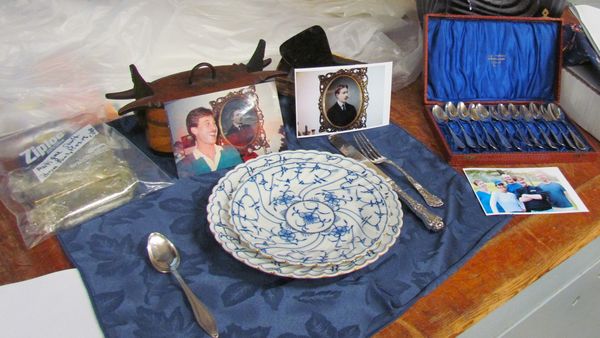 My grandma's dishes, silver from my grandpa Swedis...