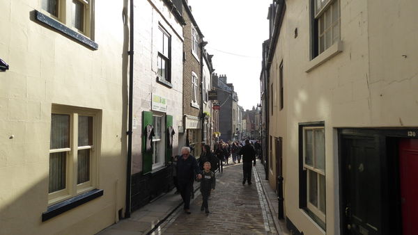 Towards the end of the day these narrow streets we...