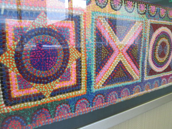 Woven piece - Hard not to get the reflections with...