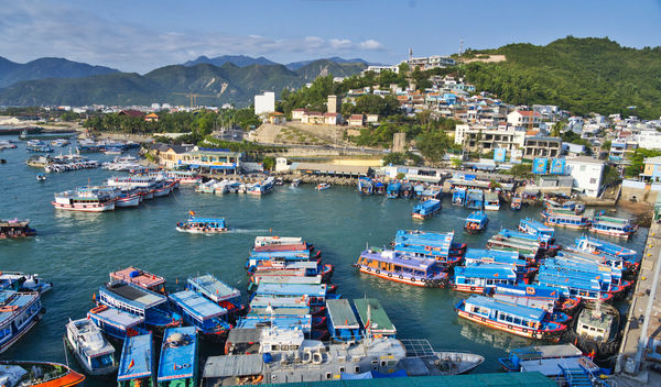 Nha Trang Harbor and tour boats...