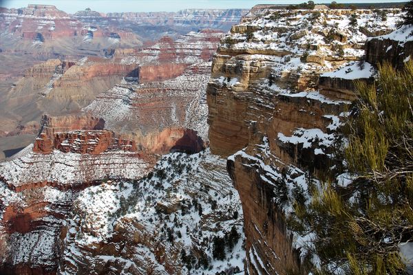 The canyon is beautiful in snow...