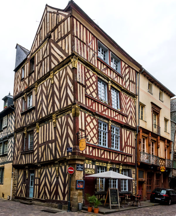 2181 - Ancient half-timbered building in the old t...
