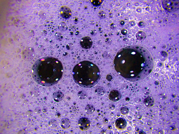 Bubbles in the dishwater...