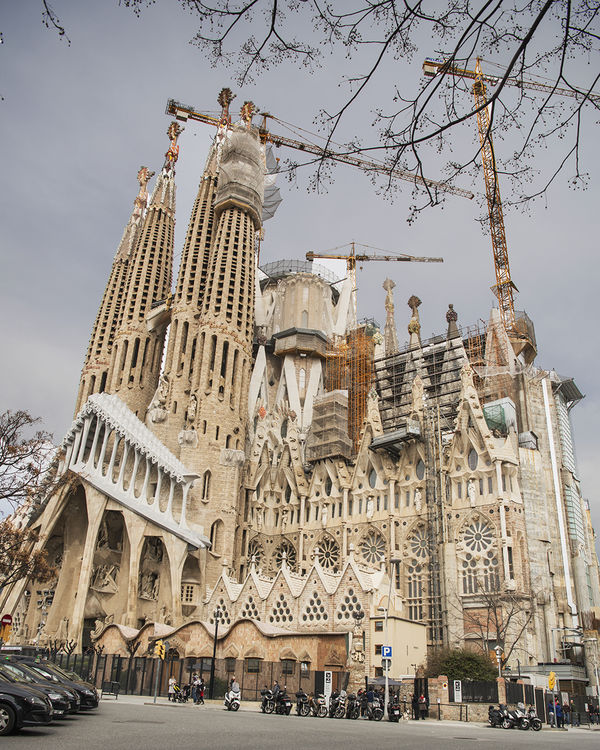 La Sagrada Familia, Barcelona, Spain...