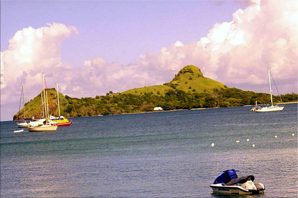 PIDGEON ISLAND ON THE ISLAND OF ST. LUCIA, WEST IN...