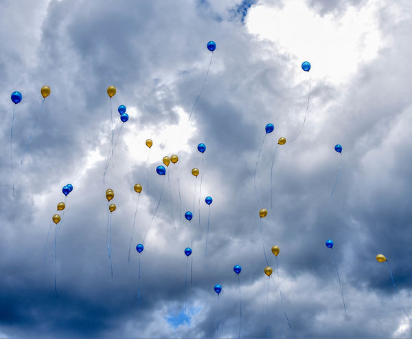 A balloon release is an ecological no-no but it ma...