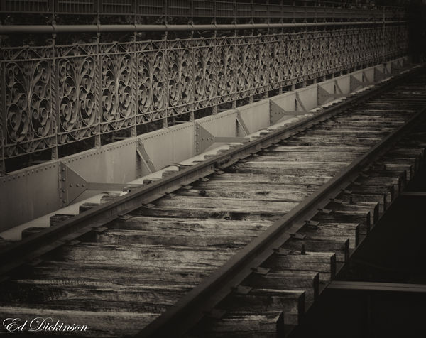 Old tracks on Strawberry Mansion Bridge Philadelph...
