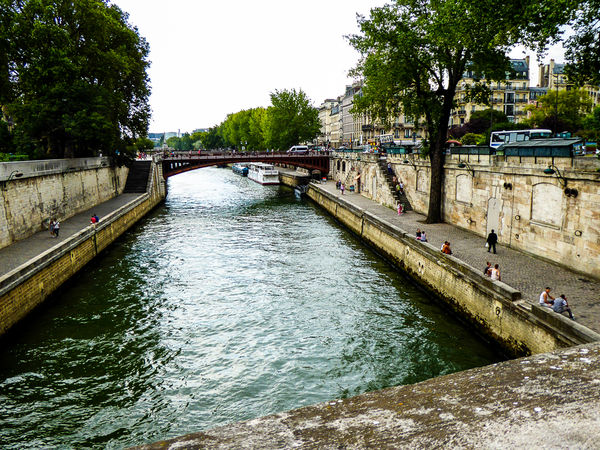 Seine River near Notre Dame.  13 Million visitors ...