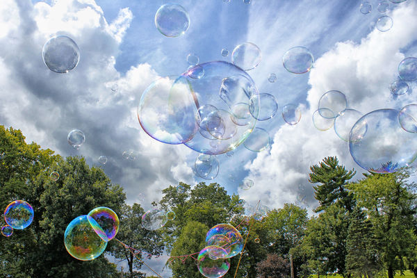 Bubbles in the park...
