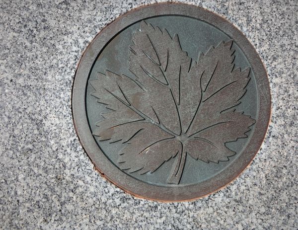 (4) A Maple Leaf plaque spotted while in Canada....