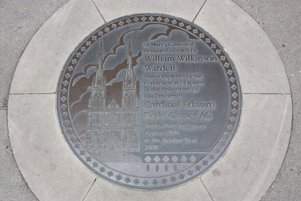 Commemorative Plaque of St. Mary's Cathedral in Au...