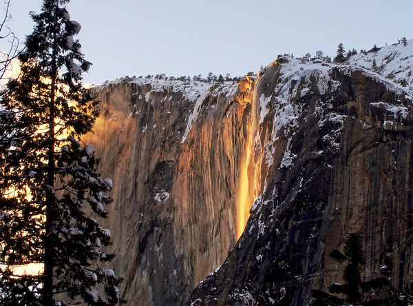 our first night at the firefalls--Horsetail Falls ...