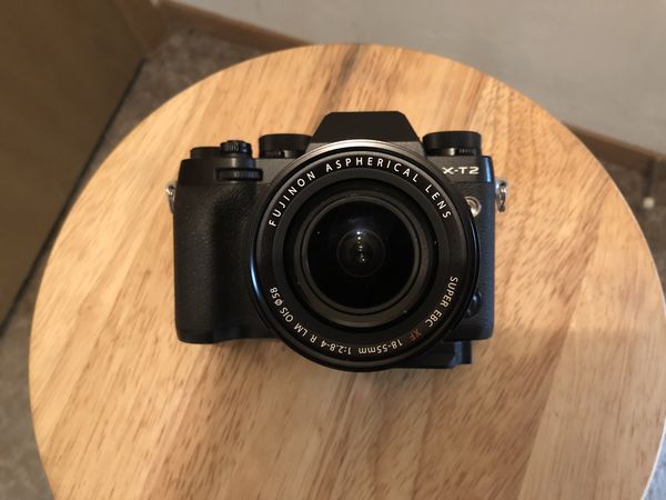 Fuji X-T2 with 18-55mm f/2.8-4 lens...