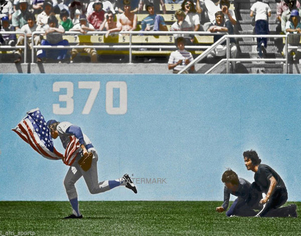 # 2 Rick Monday of the Cubs saved the American Fla...