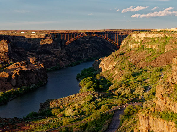 Snake River Gorge from within Twin Falls Idaho...