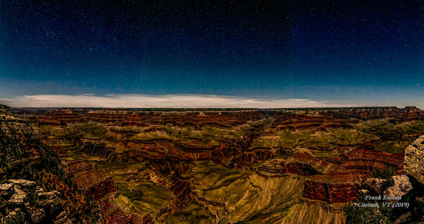Grand Canyon Nat'l Park, night shot with a very br...