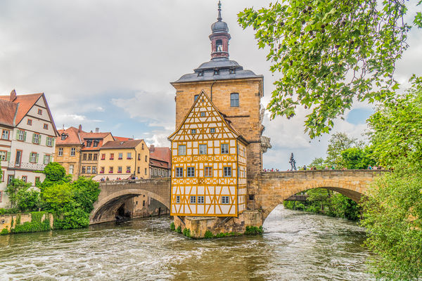 Bamberg town hall, in the middle of the river...