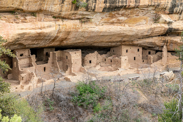 Mesa Verde Nat'l Park, Spruce Tree House from acro...
