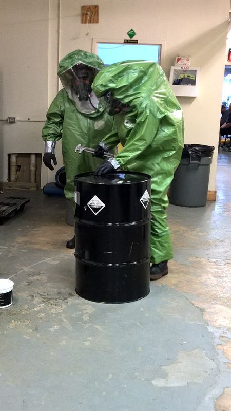 Team #1: Sulphuric acid spill...