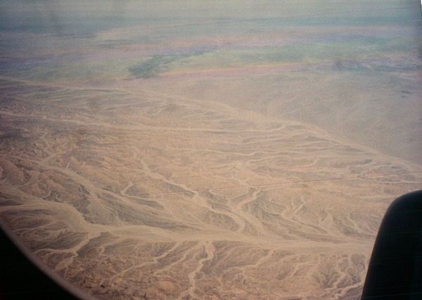 Some of the desert we flew over north of Abu Simbl...