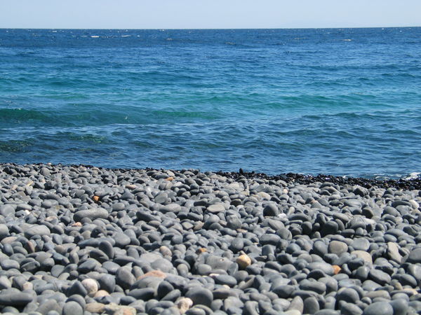 A sea of pebbles at Emporios Beach, Chios, Greece...