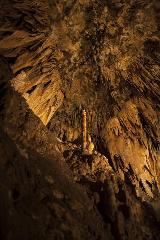 Lone stalagmite at Luray Caverns...