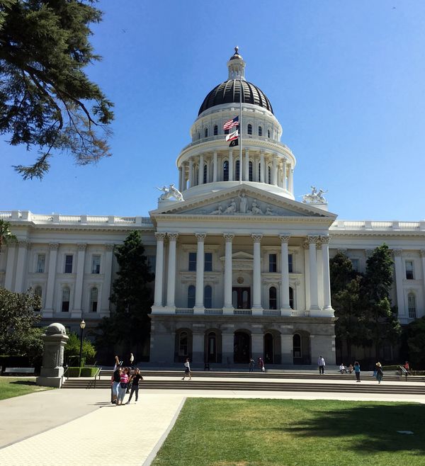 California State Capitol in Sacramento (we're back...