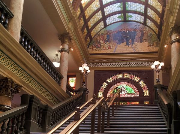 one interior:  up the Grand Staircase in Montana's...