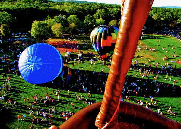 my first ride in a balloon! Color...