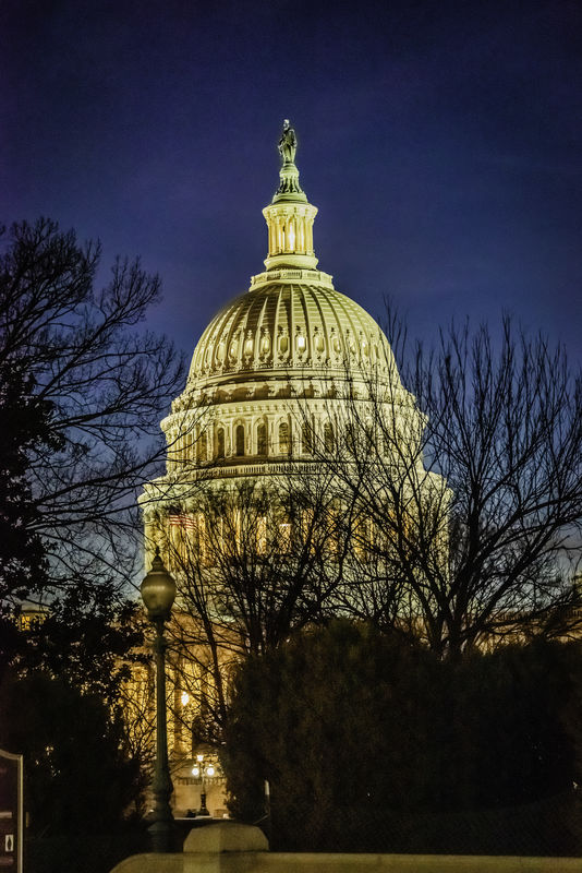 U.S. Capitol At Night...