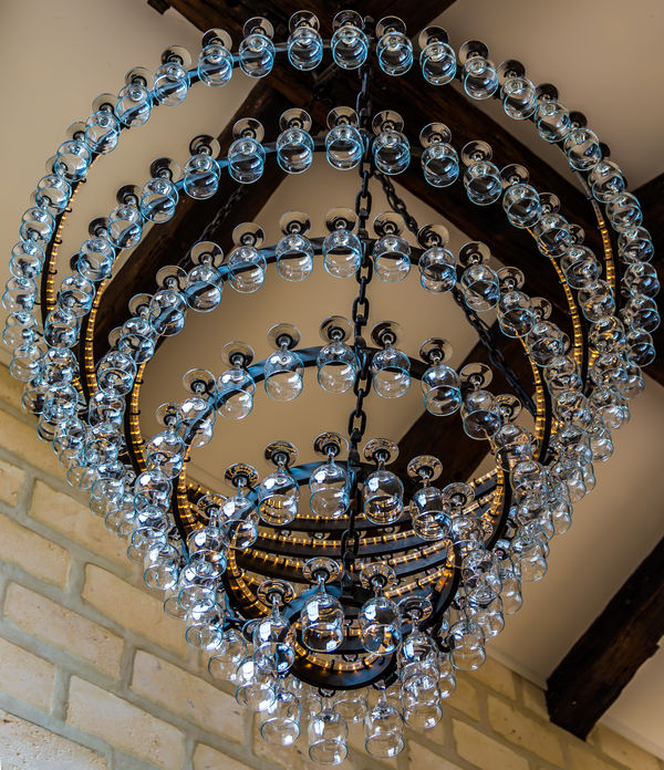 9 - Laurance Cellar - Massive chandelier fashioned...