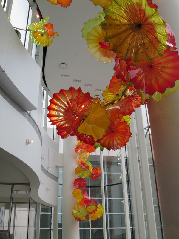 More Chihuly Glass in a corner at Buffet Cancer Ct...