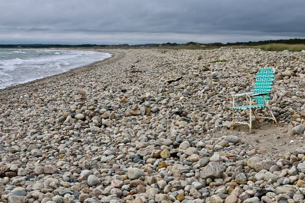 An inviting chair left for anyone-Horseneck Beach ...