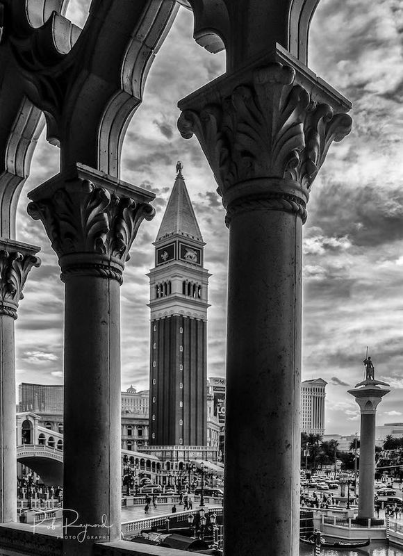 Looking out on Venetian Plaza - Las Vegas, NV...