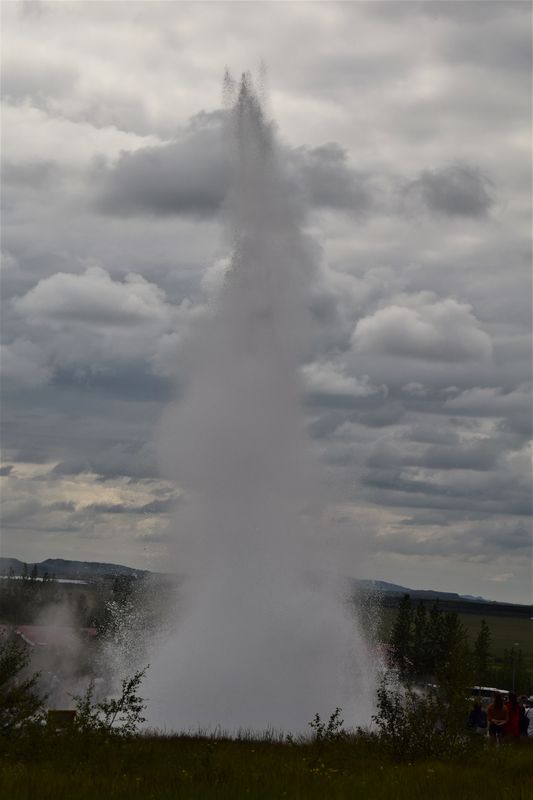Geyser from geothermal activity...