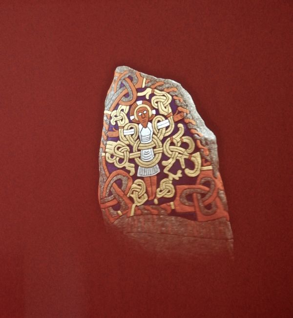 Hologram of the carving on King Harald stone ofChr...