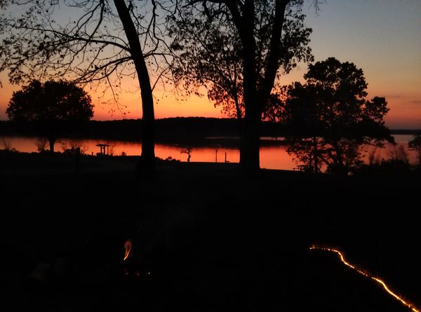 Sunset from our campsite...