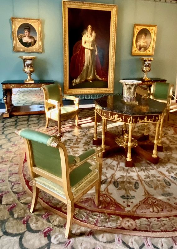 A Sitting Room  with a painting of the Empress Jos...
