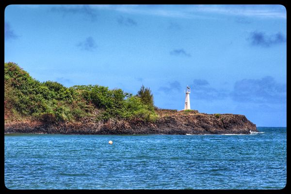 Lighthouse at Nawiliwili Harbor, Kauai...