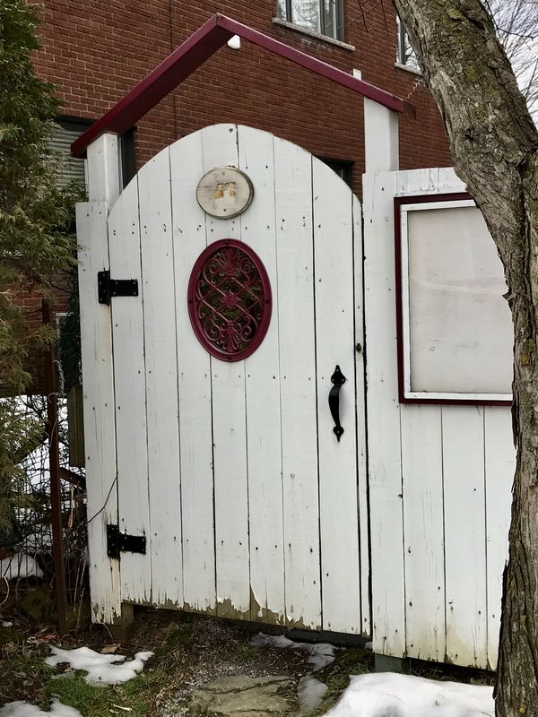 interesting Canadian garden door......