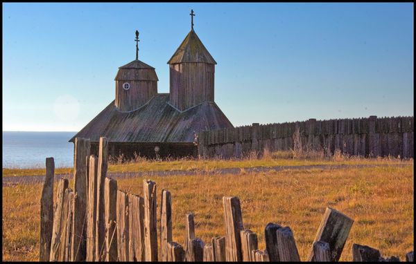 Historic Fort Ross Russian Church....