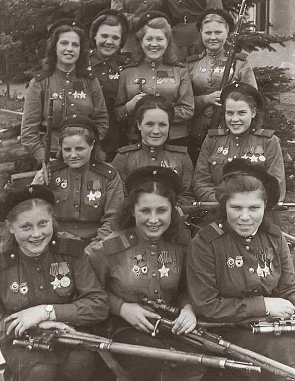 Female Snipers of the 3rd Shock Army, 1st Beloruss...