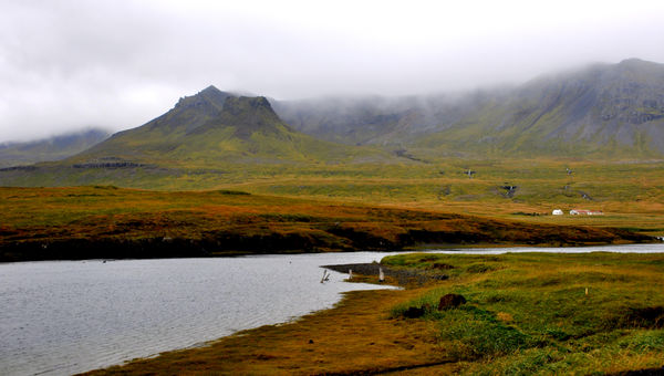 10 - Rural scenery below the Snaefellsjökull glaci...