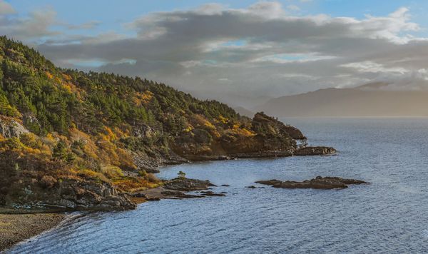 The coast south of Kyle of Lochalsh....