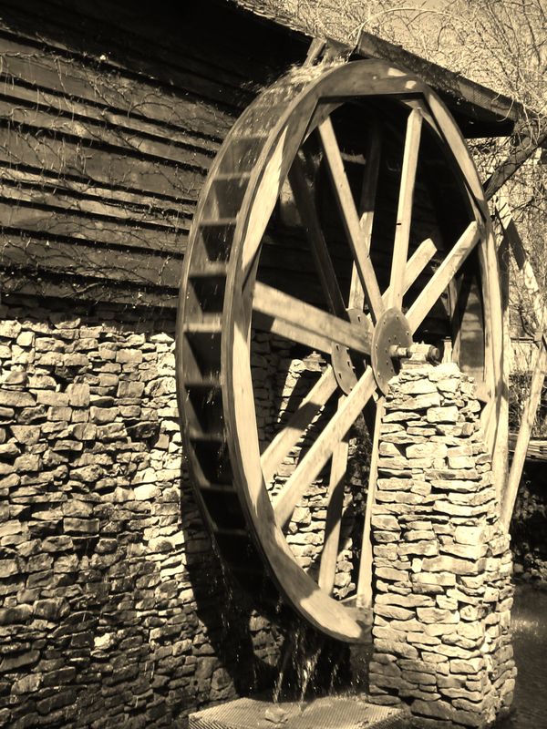 Water Wheel in Sefia (missed this photo in that ch...