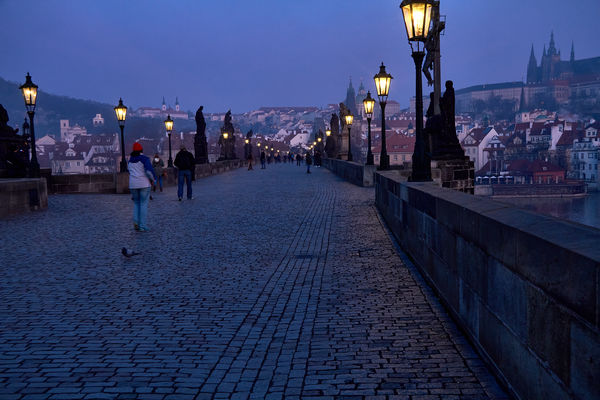 Charles bridge early in the morning...