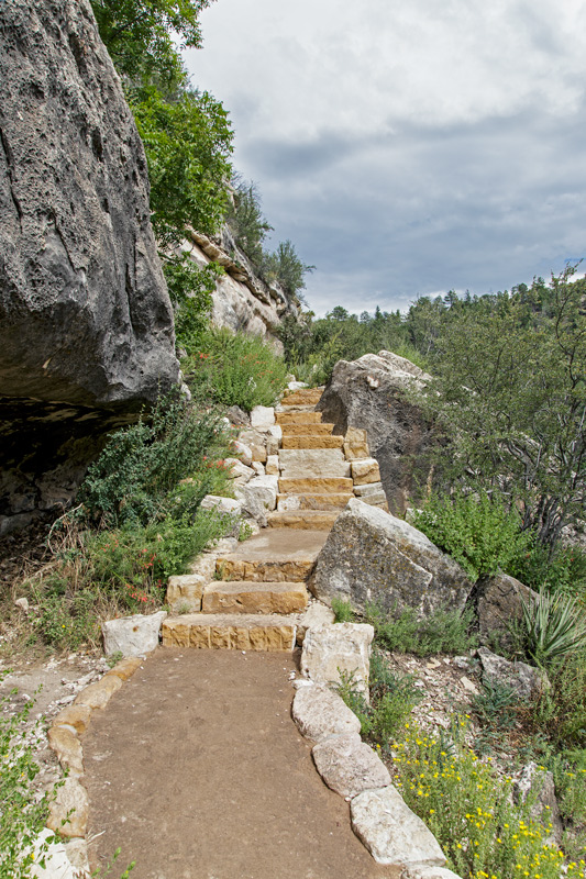 Trail Past Caves, Walnut Canyon NM...