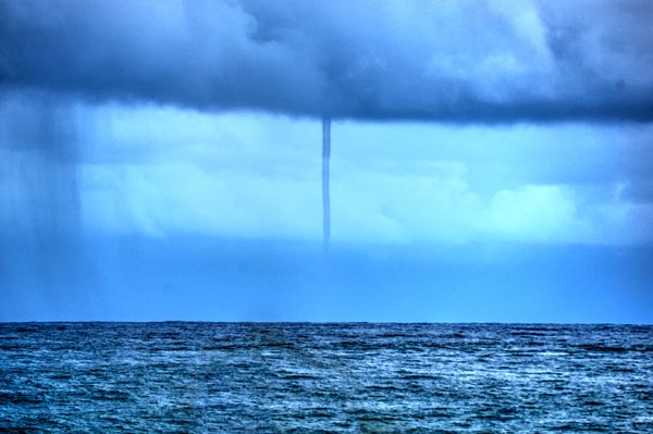 Water Spout offshore (wouldn't be a water spout ot...