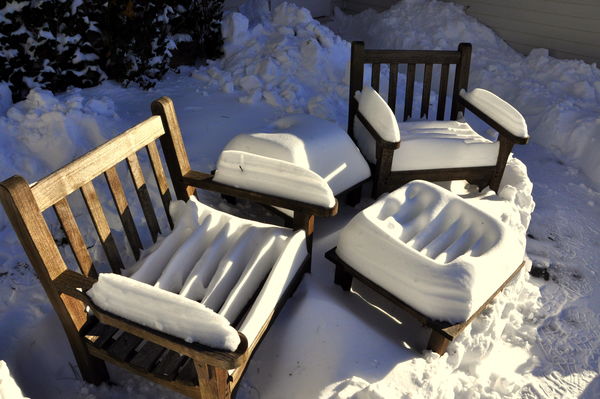 5 - Interesting snow-drift creations: Waiting for ...