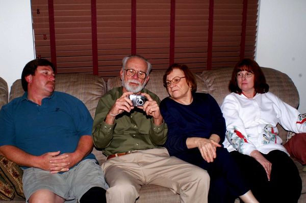John, Uncle Bob, Aunt Marilyn, and Sister Vickie...